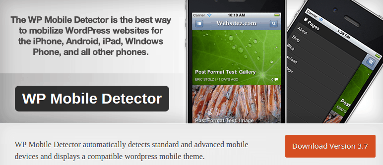WP Mobile Detector — WordPress Plugins