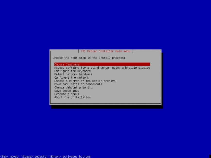 Direct install of Debian SID