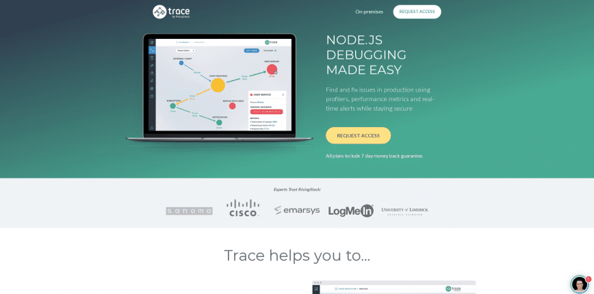 Trace Node.js Debugging and Performance Monitoring