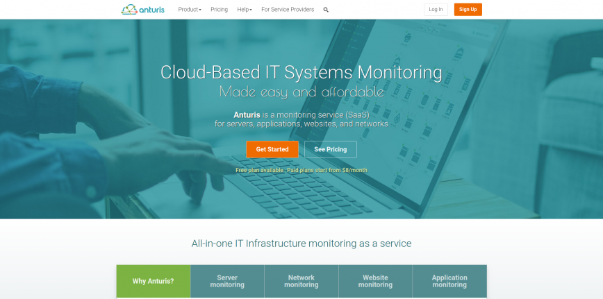 Anturis - Cloud-based Monitoring Service for Servers and Websites