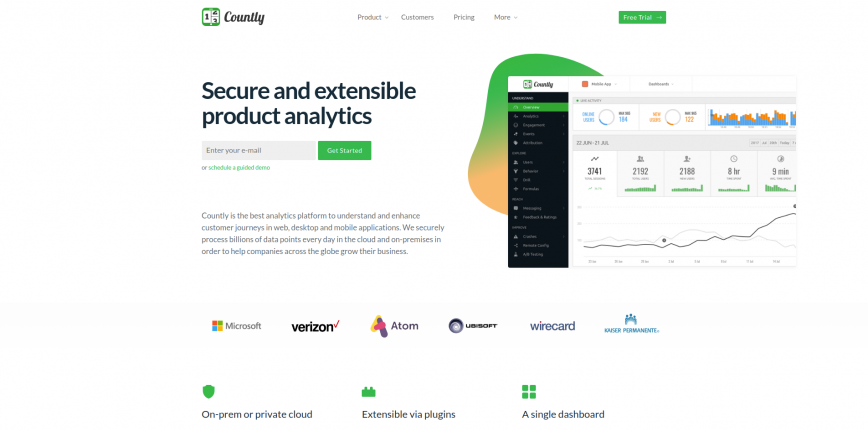 Countly Product Analytics for Mobile Web Desktop and IoT