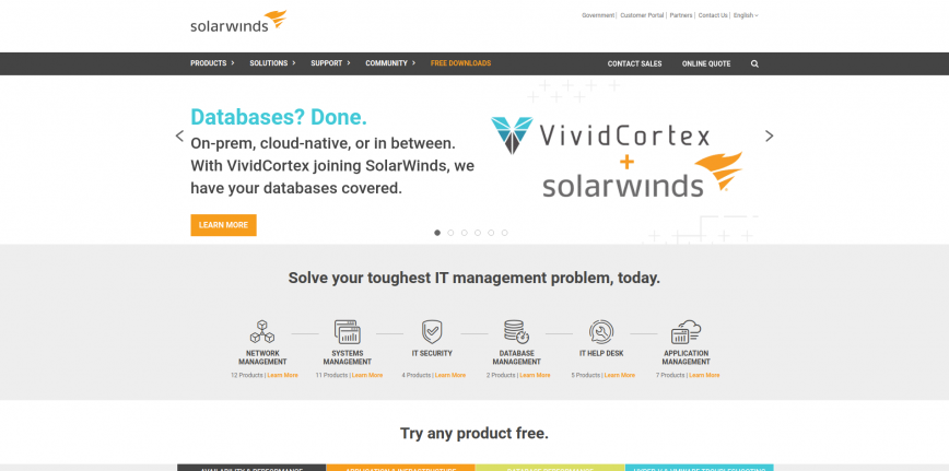 Solarwinds - Server Monitoring & Application Performance Monitoring