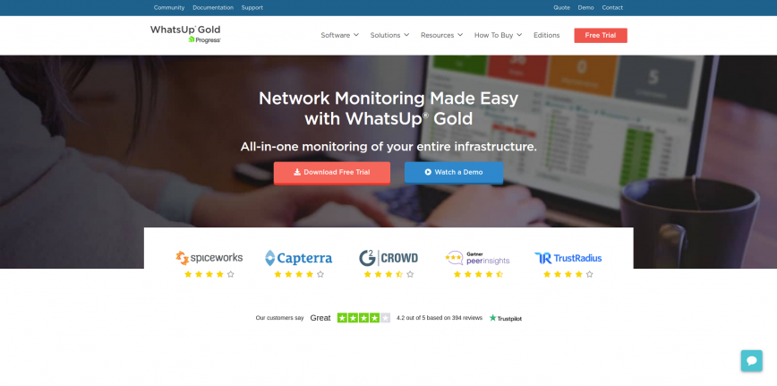 WhatsUpGold - Network & Server Monitoring Software.