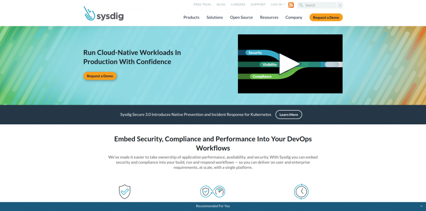 Secure DevOps Platform for Cloud-Native Sysdig