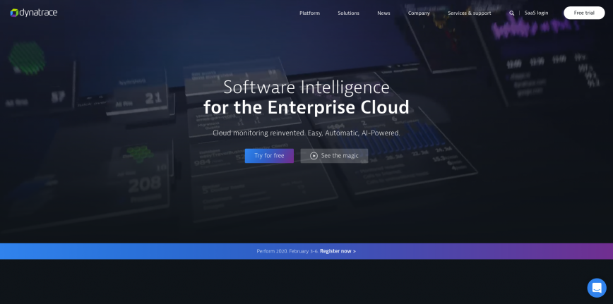 Software Intelligence for the Enterprise Cloud Dynatrace