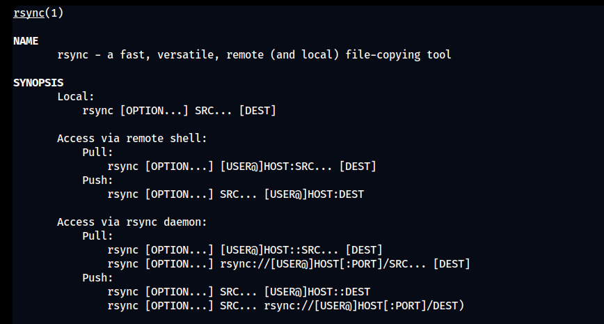 rsync