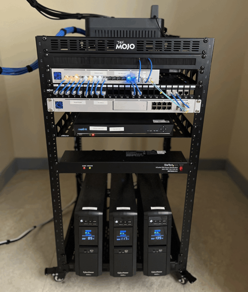 Network Rack for Small Office Completed