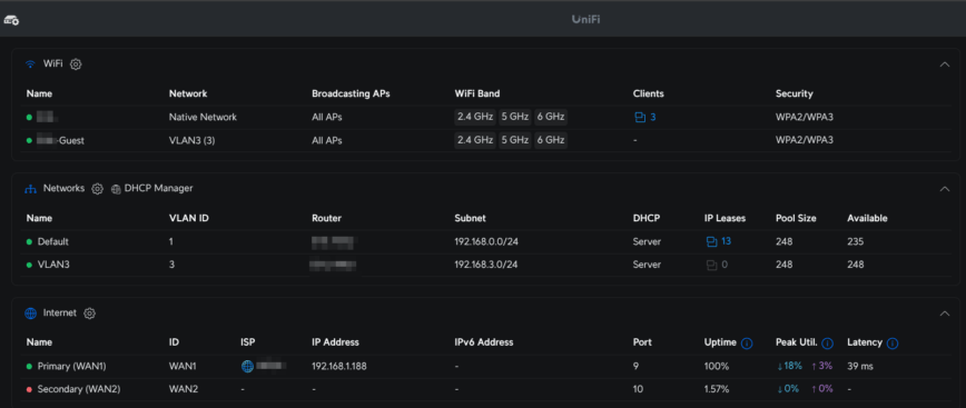 Unifi Controller Screenshot