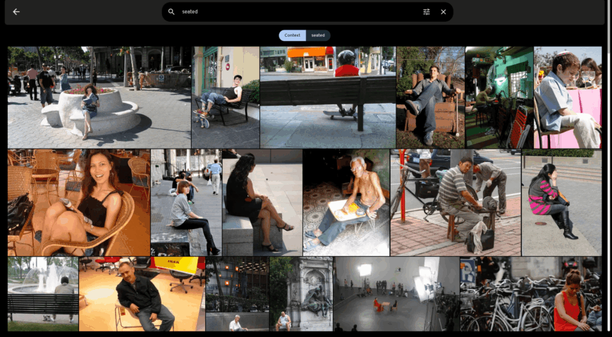 Immich search demo. Immich search demo.