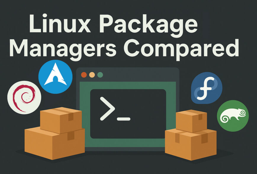 Linux Package Managers Compared: APT, DNF, Pacman and Zypper.