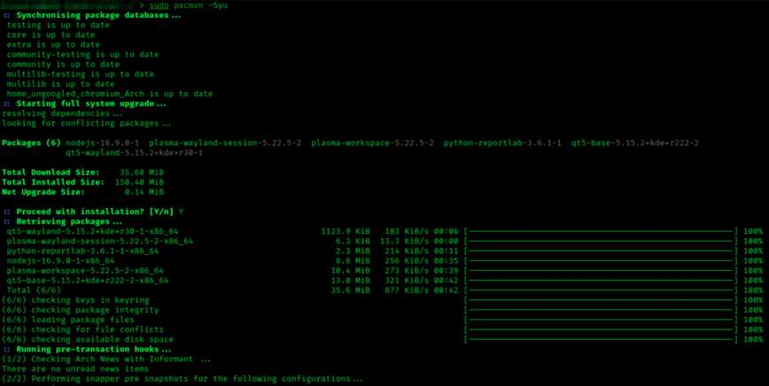 Pacman - Arch Linux Family