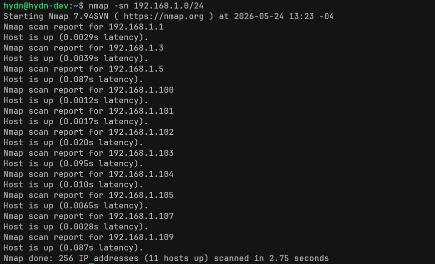 nmap - Basic Host Discovery nmap - Basic Host Discovery