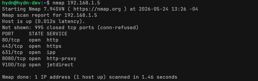 nmap - Scanning Ports nmap - Scanning Ports