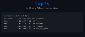 Linux tmpfs for Speed and Temporary Storage