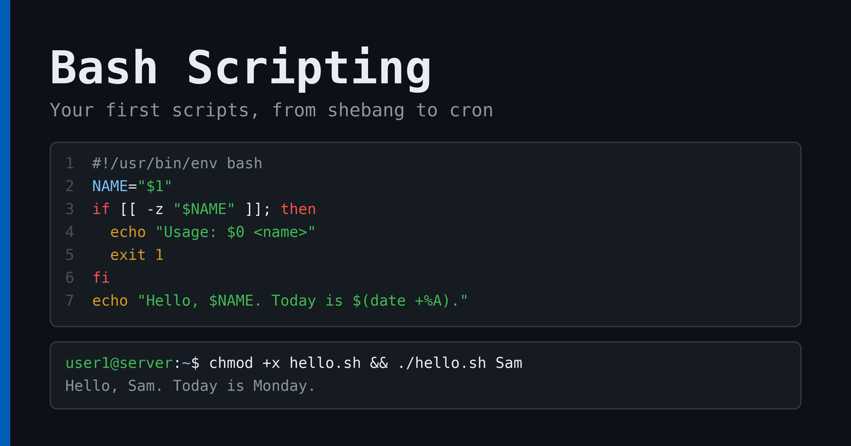 Linux Bash Scripting: Writing Your First Script | LinuxBlog.io